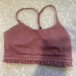 Like new, JoyLab Sport Bra with ruffled detailing (matching pant set available!